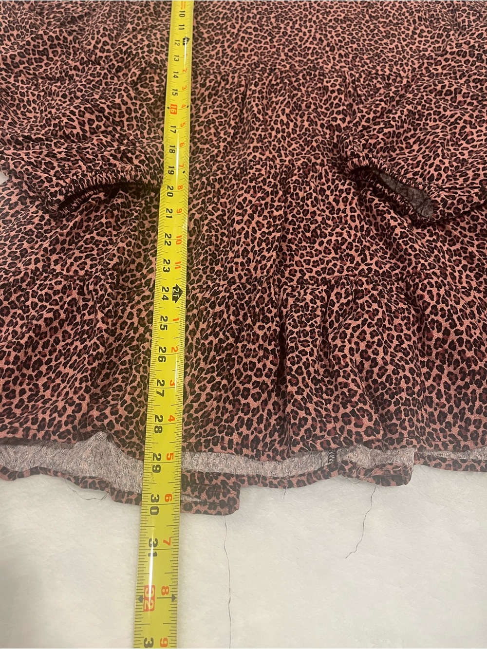 Destination Maternity Animal Print Babydoll Tunic Top - Large - Picture 8 of 9